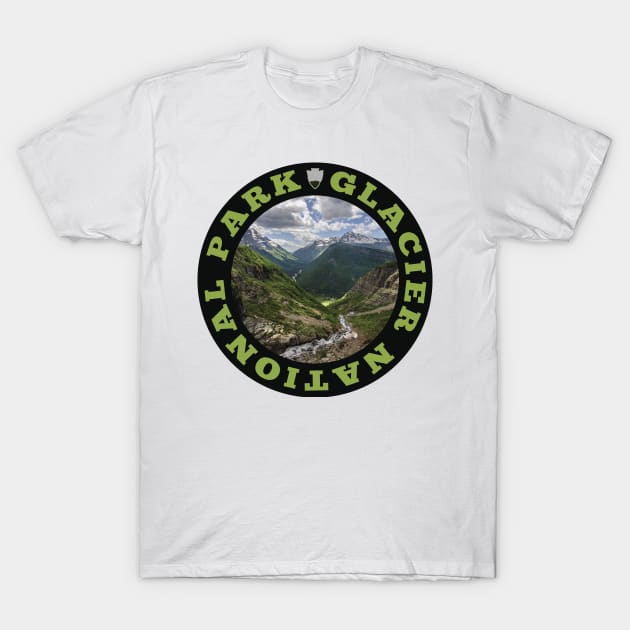 Glacier National Park circle T-Shirt by nylebuss